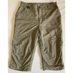 OCK TAN KHAKI HIKING WALKING CARGO CAPRI SHORT TROUSERS W32 L20
